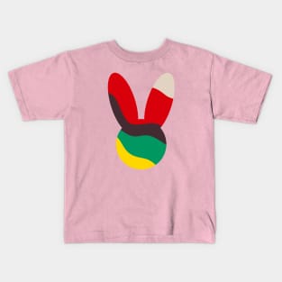 Silhouette of A Rabbit with an Abstract Kids T-Shirt